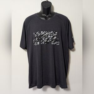 Men's Adidas Refresh Black "Three Stripes" Graphic T-Shirt Size XXL